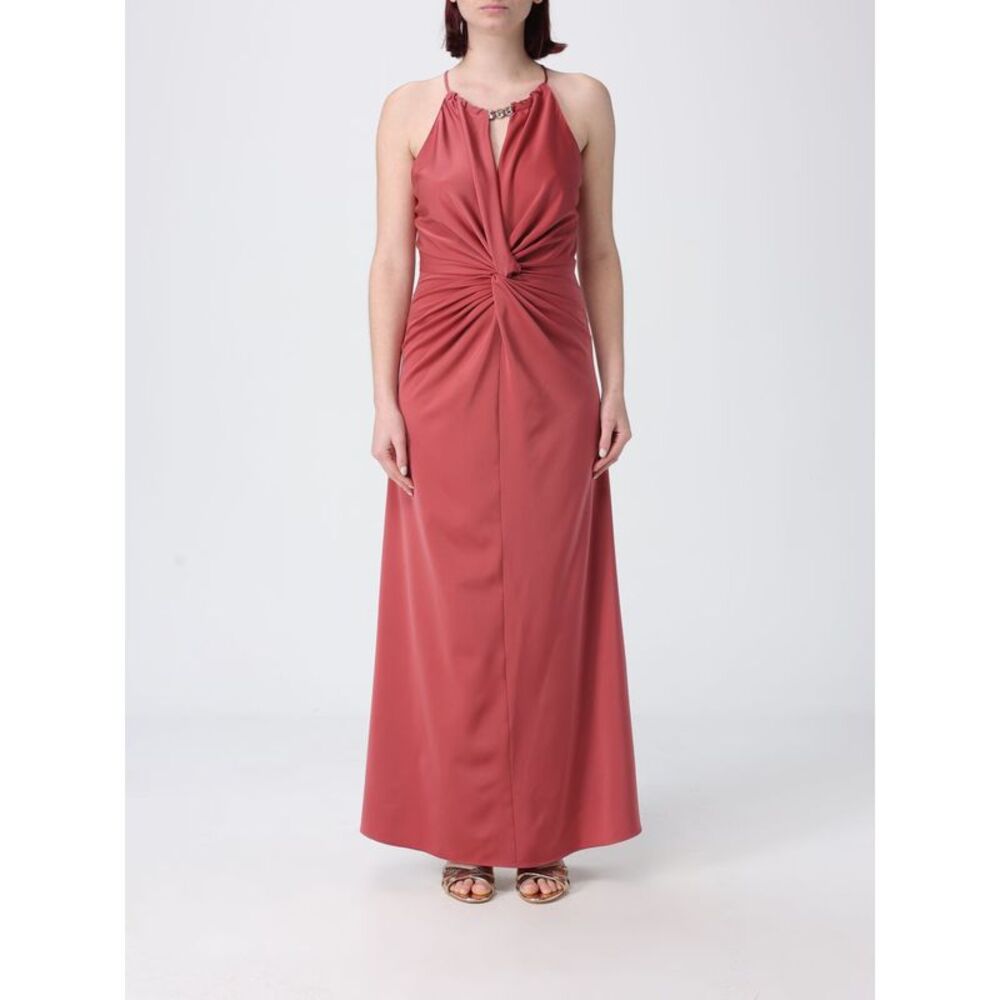 H Couture Dress Woman Mahogany
